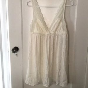 Lace babydoll gown and panty